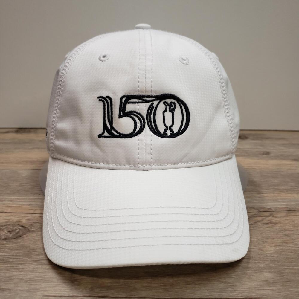 150 St Andrews Hat Cap Strap Back Womens One Size White Golf Ahead UPF 50+